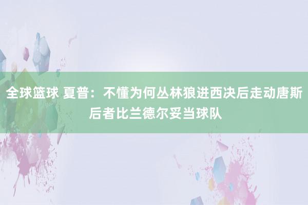 全球篮球 夏普：不懂为何丛林狼进西决后走动唐斯 后者比兰德尔妥当球队