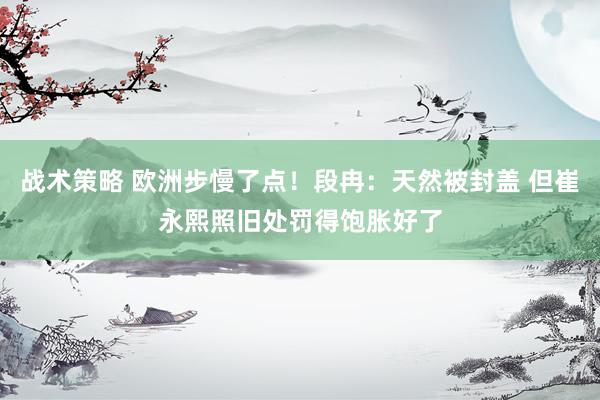 战术策略 欧洲步慢了点！段冉：天然被封盖 但崔永熙照旧处罚得